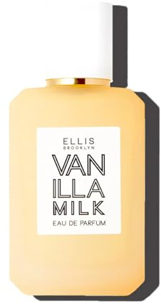 Ellis Brooklyn Vanilla Milk Eau de Parfum – Gourmand Creamy Milk, Bourbon Vanilla & Sandalwood, Perfume for Women – Vegan, Cruelty-Free Paraben-Free, Made in the USA, 50ml / 1.7oz