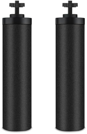 airkitrep Water Filter Replacement for Berkey, Black Purification Elements, Activated Carbon Filters, Compatible with Berkey Gravity Water Filter System, Pack of 2