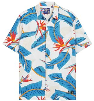 Superdry Herren Hawaii-Hemd Optik Paradies L
