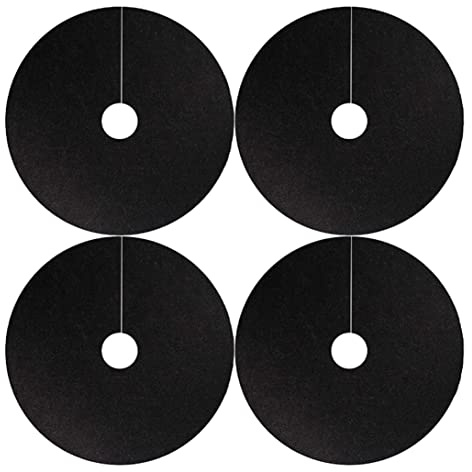 BEAHING Tree Protector Mattree Mulch Anillo Reutilizable Mat de protección de árboles no Tejidos Mat de Hierba para Control de malezas Diámetro Exterior de 82 cm 4pcs