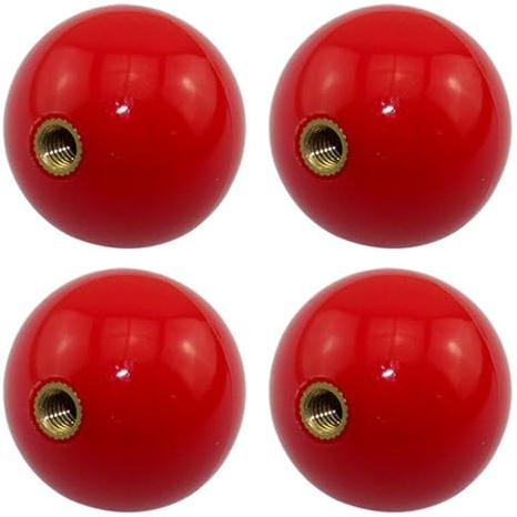 Takelablaze Joystick - Pomo de bola superior basculante de cabeza redonda roscada M6 mango de máquina roscado hembra de 1-3/8 pulgadas de diámetro, piezas de repuesto para juego de arcade, 4 piezas