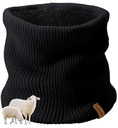 ACUSHLA Écharpe d'hiver pour hommes, tour de cou pour ski, écharpe chauffante, foulard pour le visage pour hommes, écharpe en polaire pour hommes, tour de cou en polaire pour hommes, écharpe tubulaire