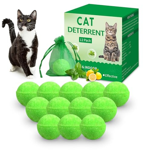 imiwlik 12 Pack Cat Deterrent Outdoor Indoor, Natural Deterrent for Yard, Keep Cat Away
