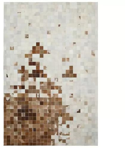 Suixtil Alfombra de Cuero Vaca Real, Alfombra Piel Hecha a Mano Suave, Grande y Antideslizante, Sala Estar Rectangular, Cuero ecológico, Hecho a(2000MMx3000MM)
