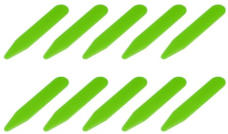 QUARKZMAN 10Pcs Bâtonnets De Col Pour Chemises Homme Longueur 2 Pouces | Bâtonnets De Col En Plastique, Accessoires De Soutien Invisibles Et Imperméables Pour Cols De Chemise Pour Occasions