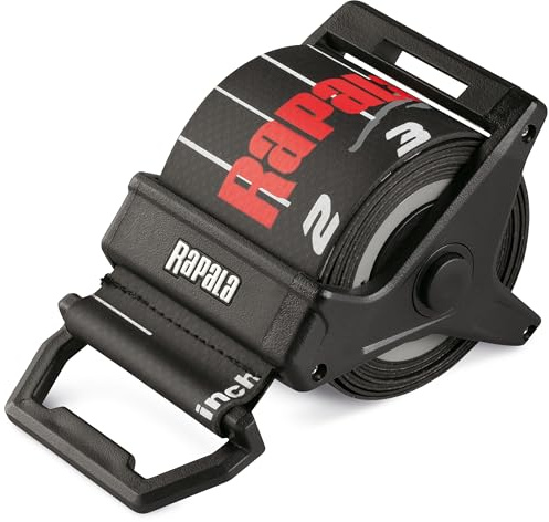 Rapala Retractable Ruler 60, Compact and Durable Measuring Tool for Anglers, Convenient Folding Design with Easy-to-Read Markings for Accurate Fish Measurements