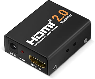 Flashmen HDMI Booster 2.0, 4K2K 1080P 3D HDMI Amplifier Repeater, 18Gbps Bandwidth, HDCP 2.2, Up to 60m/200ft Transmission Distance