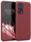 kwmobile Hülle kompatibel mit Xiaomi Mi 10T / Mi 10T Pro Hülle - weiches TPU Silikon Case - Cover geeignet für kabelloses Laden - Rhabarber Rot