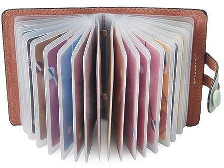 Echt Leder Kartenetui Damen Herren Kreditkartenetui-20 Karten (Grün)