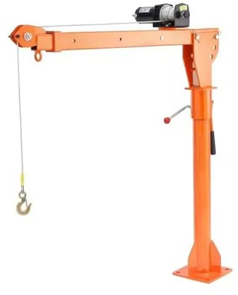 Elektrischer Pickup-Kran mit Seilwinde – 500 kg Kapazität, 360° drehbar für effizientes Heben von Fabrik und Waren