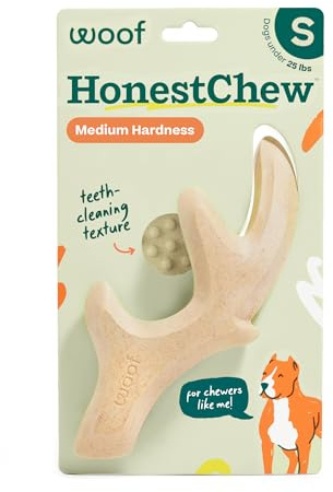 WOOF HonestChew Antler Dog Chew Toy for Dogs Under 25 lbs