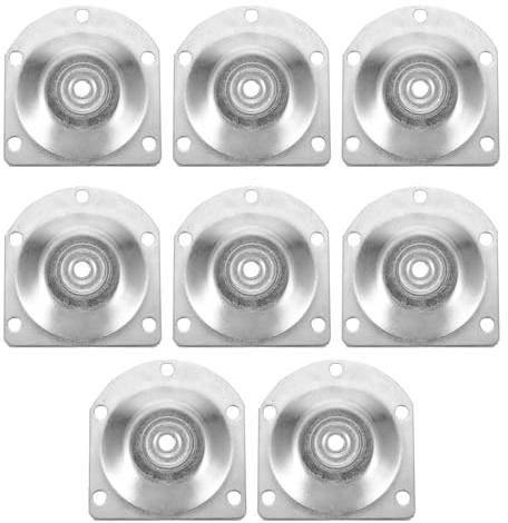 DIKACA 8pcs Slanted Furniture Leg Attachment Plates for Wood Table Legs Thickened Round Edge Mounting Brackets for Secure Sofa and Coffee Table Fixing Hardware
