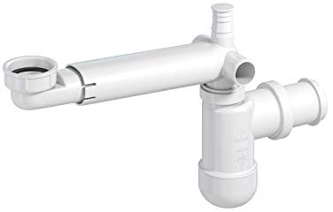 PREVEX Preloc Sifon für Waschbecken/Badezimmer, platzsparender Universal-Siphon | aus recyceltem Kunststoff