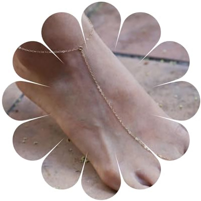 Aneneiceera Bar Anello Punta Cavigliera Braccialetto Oro Sandali A Piedi Nudi Semplice Cavigliera Braccialetto Punta Catena Matrimonio Stratificato Piede Catena Gioielli Per Le Donne E Le Ragazze