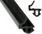 SN-TEC Fensterdichtung/Renovierungsdichtung/Fenstergummi SD 2159 für 4,0 bis 6,0mm Nut z.B. für Veka Fenster, Farbe: schwarz (10 Meter)
