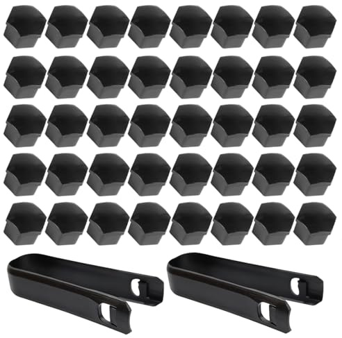 OPVYAEU 40 Pezzi Copridado Ruota 19mm, Copri Bulloni Ruota Universali, Copridadi Bullone Ruota, Copridadi Ruota, Tappi Ruote Auto, Copridadi Esagonali per Pneumatici con 1 Strumenti di Rimozione
