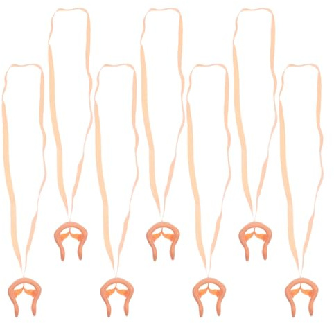 UKCOCO Set 7 Clip Nasali per Nuoto con Cordino, Tappi Nasali in Silicone Morbido Impermeabili e Adulti, con Scatola Igienica Compatta per Sport Acquatici e Allenamento Piscina