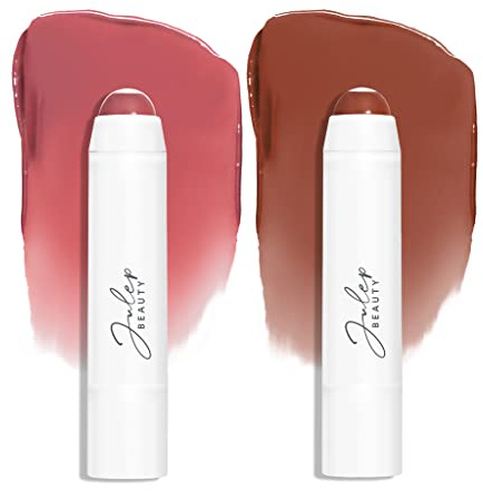 Julep It's Balm: Tinted Lip Balm + Buildable Lip Color Duo - Dusty Orchid Shimmer, Brown Sugar - Natural Gloss Finish - Hydrating Vitamin E Core - Vegan