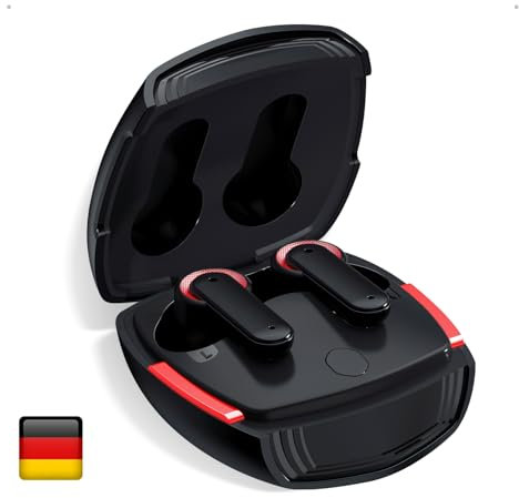 Woyax Gaming Kabellose Bluetooth Kopfhörer, 60 ms Latenz, Dual-Mode, HD 4 Mikrofon ENC