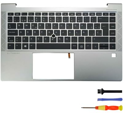 Teclado de Repuesto Retroiluminado con Distribución en Español para HP EliteBook 840 G7 y 845 G8
