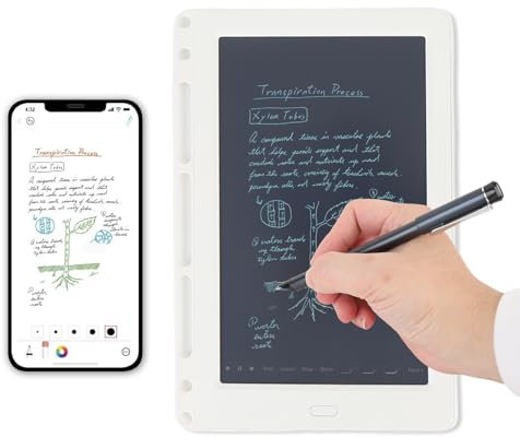 Digital Smart Pen, SmartPen Writing Set Smart Pens per L'assunzione di Note, la Sincronizzazione Digitale in Tempo Reale Compatibile per Smartphone Android, Penna Intelligente e