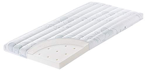 Julius Zöllner Matratze für Beistellbett & Wiege - 90 x 40 - Traumfänger AIR | Original Baby Fresh & Dry Funktionsbezug | mit eingearbeitetem AIR Topper | Bezug abnehmbar und waschbar bei 60°C