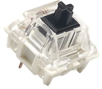 Pack of Gateron ks-9 Key Switches for Mechanical Gaming Keyboards | Plate Mounted (Gateron Black, 90 Pcs)