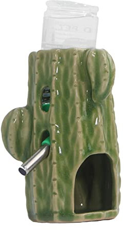 Hamster Water Bottle adjustable Hamster Water Bottle for Glass Tank 80ML Gerbil Water Bottle with Stand No Drip Holder for Dwarf Hamster Mice Rat (Light Green)