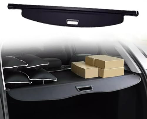 Auto Einziehbarer Laderaumabdeckung Kofferraum für J.e.e.p Renegade 2015-2023, Schwarz Schutz Der Privatsphäre Abdeckung Hutablage Cargo Cover, Ausziehbar Kofferraumabdeckung Rollo