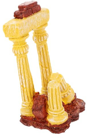 ifundom Colonne Romaine Aquarium Décoration Artisanale Résine Modèle De Piliers pour Aménagement Paysager Aquarium