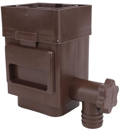 Fabater Adattatore per Filtro Dell'incanalamento Dispositivo di Rimozione del Filtro per Foglie Dell'incanalamento in Materiale Durevole per Grondaie, Tetti in Plastica (Brown)