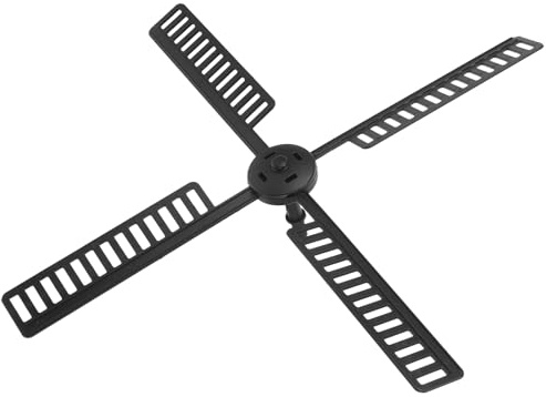 FONDOTIN Accessori per Mulino a Vento Solare in Plastica Resistente alle Intemperie, Pale Rotanti da Giardino Impermeabili per Decorazione Cortile, Parte Mulino a Vento da Esterno