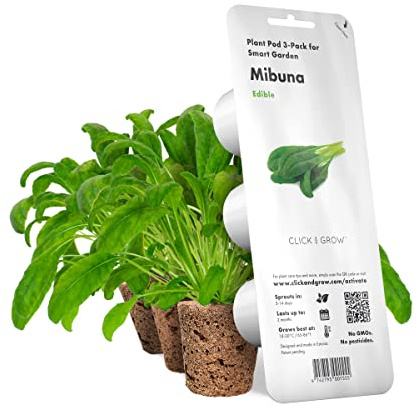 Click and Grow Lot de 3 recharges pour capsules de plantes (Mibuna)