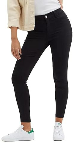 UC Ex High Street Brand Super Skinny Stretchy Jeans Womens High Rise Denim Pants (6, Black)