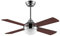 Ovlaim Ventilador de Techo 122cm Marrón con Luz y Mando a Distancia de 6 Velocidades, LED Regulable, Motor DC Reversible Silencioso, 4 Palas de Madera para Dormitorio, Comedor