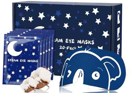 ProCIV Steam Eye Mask 20 Packs Warming Eye Mask Self Heating Eye Mask Lavender Sleep Mask for Dry Eyes,Plane Travel Essentials, Sleep gift set for Students|Teacher|Men|Women|Friend|Family(Lavender)
