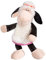 VEghee Schaf Kuscheltier Weiches, Schafe Plüschtiere, Schläfriges Schaf Plüschtier, Schaf-Kissen-Stofftier Nettes, Cartoon Gefüllte Puppen kleines Plüschtier zum Kuscheln für Kinder(25cm)