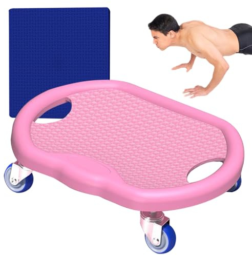 AB Roller Board - slitstark träningsbräda | hemträningstränare | tyst mage | AB-tyst rullrulle med matta för träning