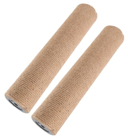 HIAKDOFT Ricambio per Tiragraffi per Gatti in Corda di Juta 2 Pezzi Set di Sostituzione Robusto Design Verticale Salvaspazio per Appartamenti Interni