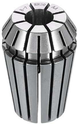 QUARKZMAN Fjäderfoder ER20 8 mm 65 Mn fjäderstål precisionsfräsfoder för CNC gravyrfräsning svarvverktyg