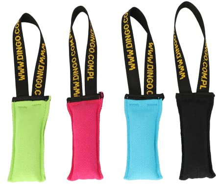 Dingo Cotton tug Toy with Handle, for Catch Retrieving and tug of war, Dog bite Pillow Floating on The Water, Four Colours, S Z30001