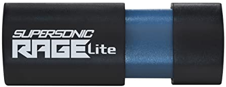 Patriot Supersonic Rage Lite USB 3.2 Gen Flash Drives - 128GB - PEF128GRLB32U