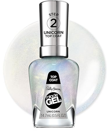 Sally Hansen Miracle Gel Nail Polish, Unicorn Top Coat, 0.5 fl oz