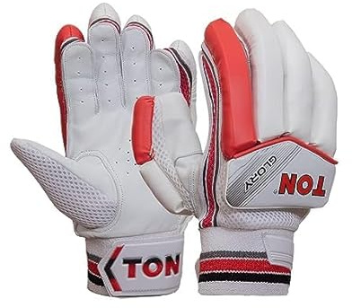 SS TON Glory Cricket Batting Gloves | Multicolor | Lightweight | Professional Grade Padded Gloves | Superior Finger Protection