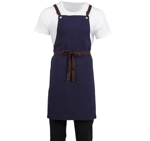 Southside Cotton Canvas Bib Apron Navy