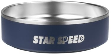 StarSpeed 24oz Stainless Steel Dog Bowls with Rubber Bottom Non-Slip Double Wall Metal Outdoor Dog Food and Water Bowls Weighted Insulated Pet Feeding Bowl for Small,Medium Sized Dogs or Cats