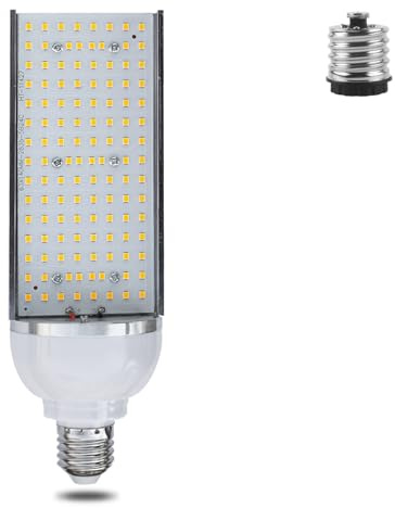 enwant Lampione stradale 20 Watt Illuminazione monofacciale Base E27 con adattatore E40 Lampadina luminosa Sostituisci lampadina esterna, 1 confezione(6500K Cool White)