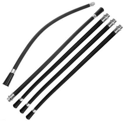 Hoement 5pezzi Tubo Flessibile Estintore Pz in Plastica Resistente Per Polvere Ugello Estintore Sostitutivo Per Uso Antincendio Professionale