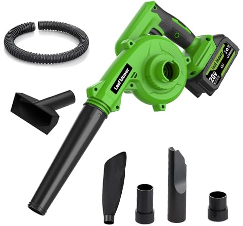 Akku-Laubbläser & Laubsauger 2-in-1 mit 4.0 Akkus für Gartenreinigung