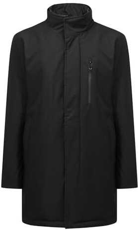 Allthemen Manteau Doudoune Homme Mi-Longue Parka Matelassée En Duvet Chaud | Imperméable,Col Montant,Coupe-Vent Coat,Épaissi Pardessus,Coupe Ample,Véritable Poche Poitrine,Veste Doublé,Uni,Automne Hiver